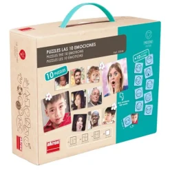 Set de 10 puzles con emociones - Akros