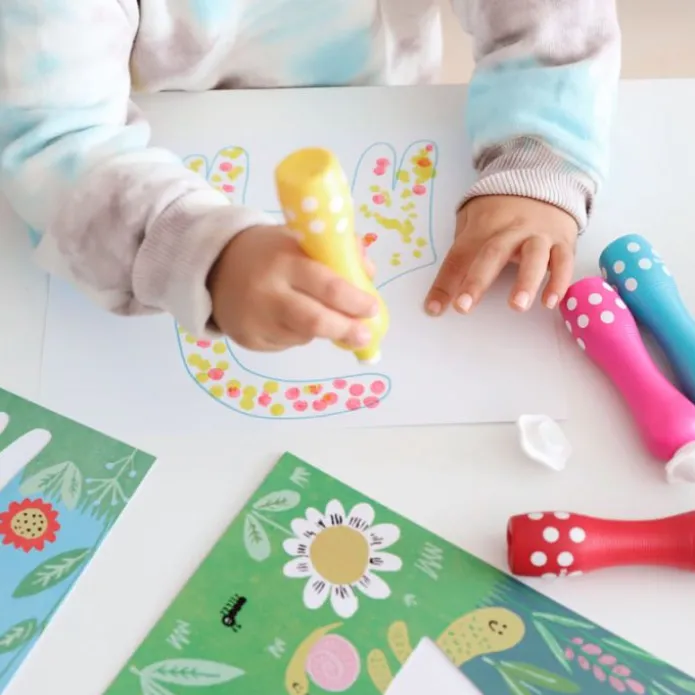 Set para colorear con puntos - Djeco