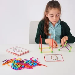 Set para construir formas geométricas con 144 piezas - EDX Education