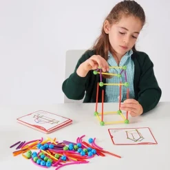 Set para construir formas geométricas con 144 piezas - EDX Education