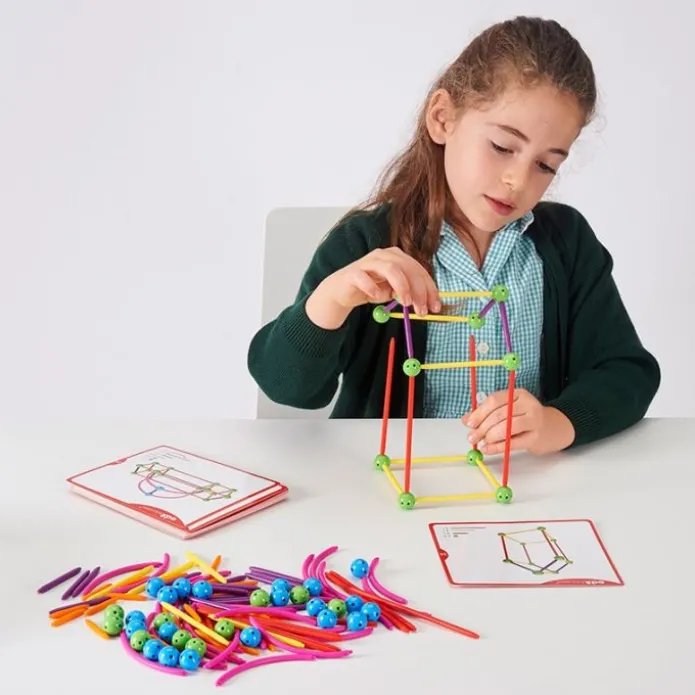 Set para construir formas geométricas con 144 piezas - EDX Education