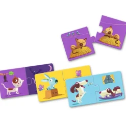Set 12 puzles Dúo Opuestos 24 piezas - Djeco