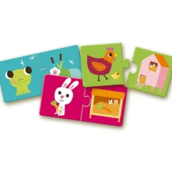 Set 10 puzles Duo Habitat 20 piezas - Djeco
