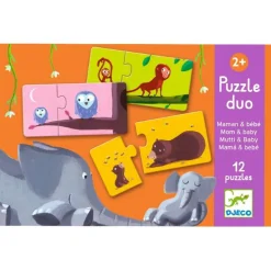 Set 12 puzles Duo Mama y Bebé 24 piezas - Djeco
