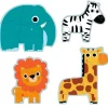 Set 4 puzles evolutivos Animales de la jungla 18 piezas - Djeco