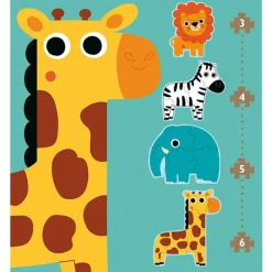 Set 4 puzles evolutivos Animales de la jungla 18 piezas - Djeco