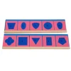 Set 10 resaques metálicos con 2 stands de madera - Montessori