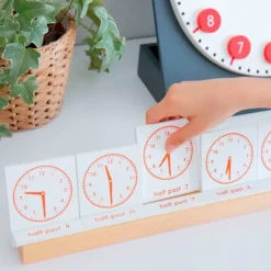 Set 48 tarjetas horas del reloj en inglés - Montessori