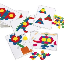 Set 20 tarjetas para patrones con bloques geométricos - EDX Education