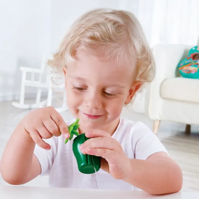 Set verduras y cuchillo de madera para cortar - Hape