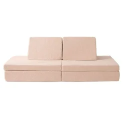 Sofá modular de espuma Teddy Beige para motricidad, juego libre y construcción - Hakuna Matte