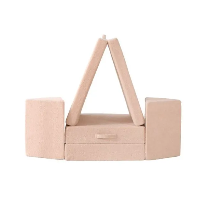 Sofá modular de espuma Teddy Beige para motricidad, juego libre y construcción - Hakuna Matte