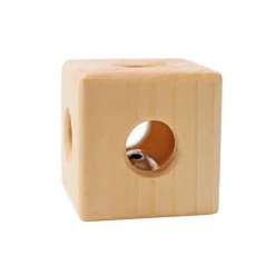 Sonajero cubo de madera con cascabel - Grimm's