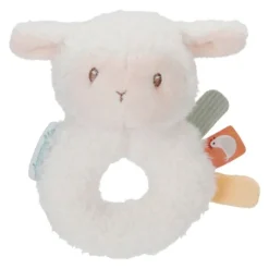 Sonajero de peluche con anillo Oveja - Little Dutch
