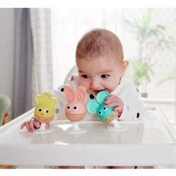 Sonajeros con ventosa y mordedor (3) - Hape