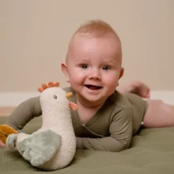 Sonajero tentetieso balanceante de peluche Gallina - Little Dutch