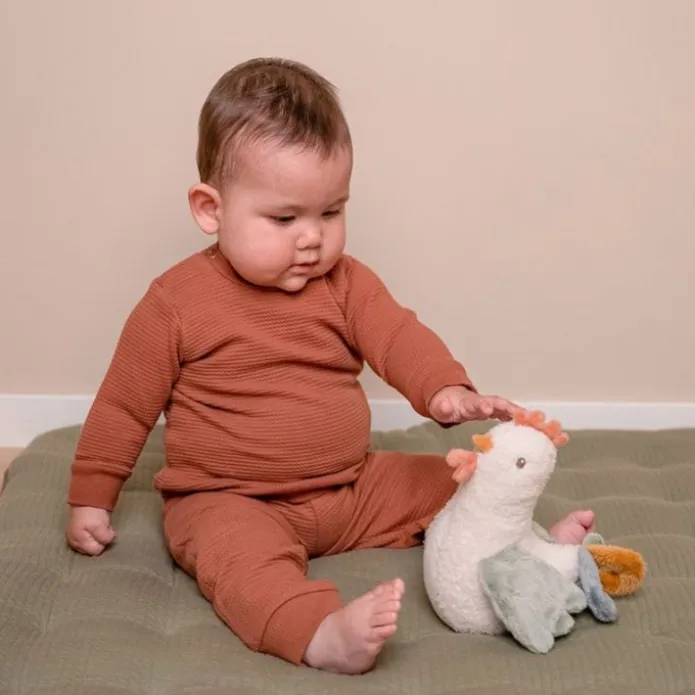 Sonajero tentetieso balanceante de peluche Gallina - Little Dutch