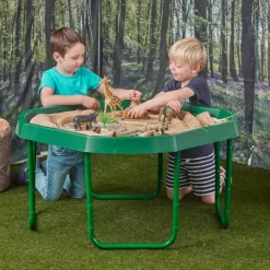 Soporte ajustable verde para bandeja sensorial Mundo Activo - Tuff Tray