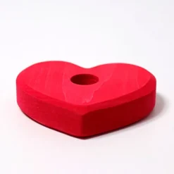 Soporte de madera corazón para figuras y velas - Grimm's