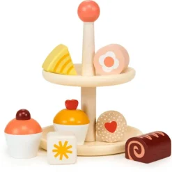 Stand con 7 dulces de madera - Mentari