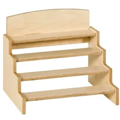 Stand de madera para cilindros con botón - Montessori