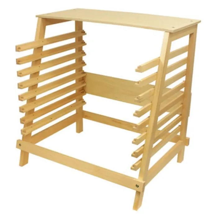 Stand de madera para 8 puzles de mapas - Montessori