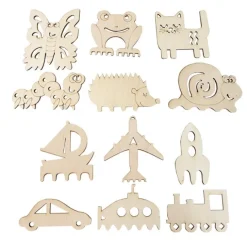 Stencils de madera para arena animales y vehículos (12) - JonEly