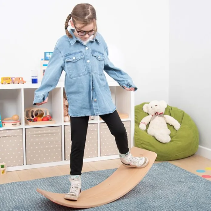 Tabla curva de equilibrio de madera de haya con fieltro - TickiT