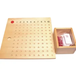 Tabla de la multiplicación de madera - Montessori
