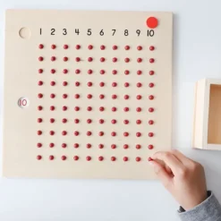 Tabla de la multiplicación de madera - Montessori
