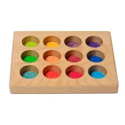 Tabla de madera de clasificación colores arcoíris - Grimm's