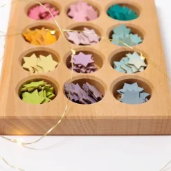 Tabla de madera de clasificación colores pastel - Grimm's