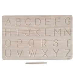 Tabla de madera para grafomotricidad mayúsculas - Ösbru