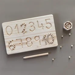 Tabla de madera para grafomotricidad números - Ösbru