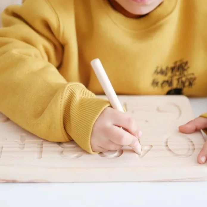 Tabla de madera para grafomotricidad números - Ösbru