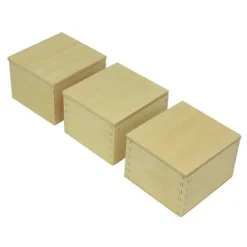 Tablas báricas de madera con cajas - Montessori