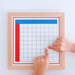 Tablas de dedos y control de sumas enmarcadas - Montessori