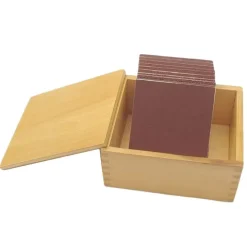 Tablas de lija rugosas con caja - Montessori