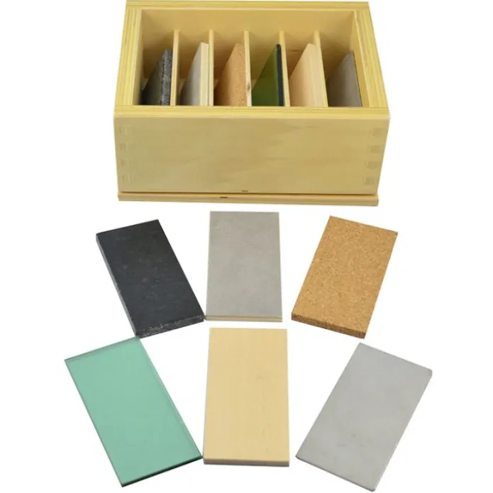 Tablas térmicas en caja de madera - Montessori