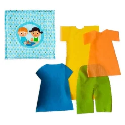 Tabla y plancha de madera de sobremesa con ropa - Djeco