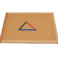 Tablero de corcho para formas geométricas - Montessori