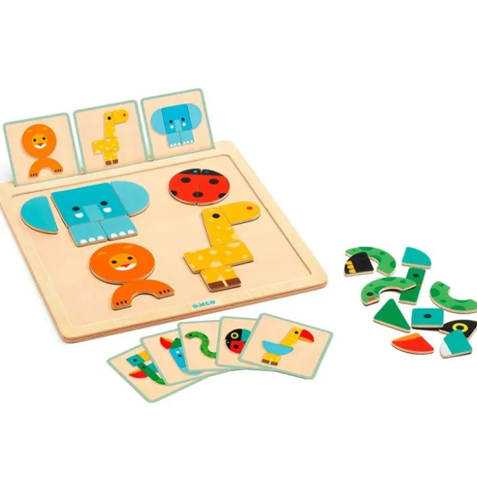 Tablero de madera magnético GéoBasic Animales - Djeco