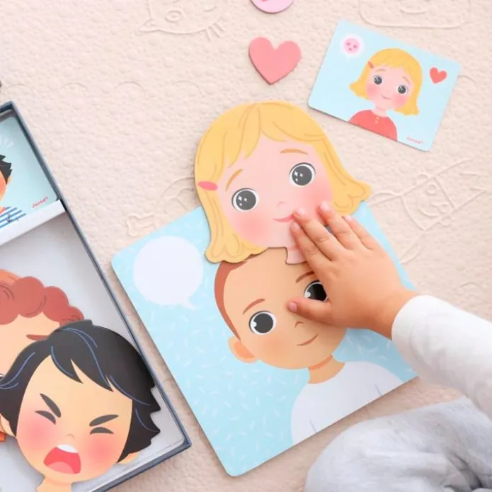 Tablero de madera magnético Las emociones - Janod