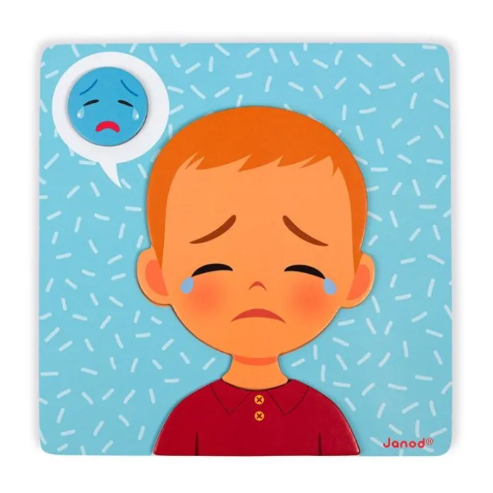 Tablero de madera magnético Las emociones - Janod