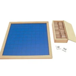 Tablero de madera para números 1-100 - Montessori