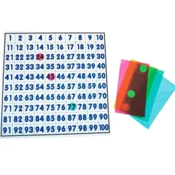 Tablero translúcido con Juego de 100 Light & Learn - HenBea