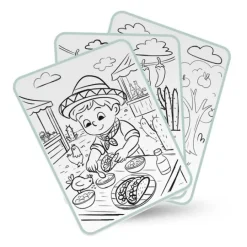Tableta o pizarra de dibujo con luz Kidydraw Pad Alimentos - Kidywolf