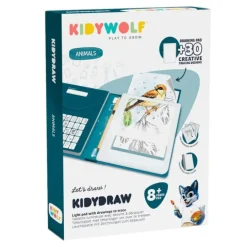 Tableta o pizarra de dibujo con luz Kidydraw Pad Animales - Kidywolf