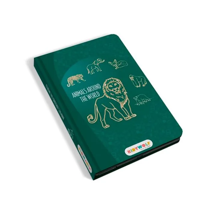 Tableta o pizarra de dibujo y escritura portátil Kidydraw Mini Animales del mundo - Kidywolf