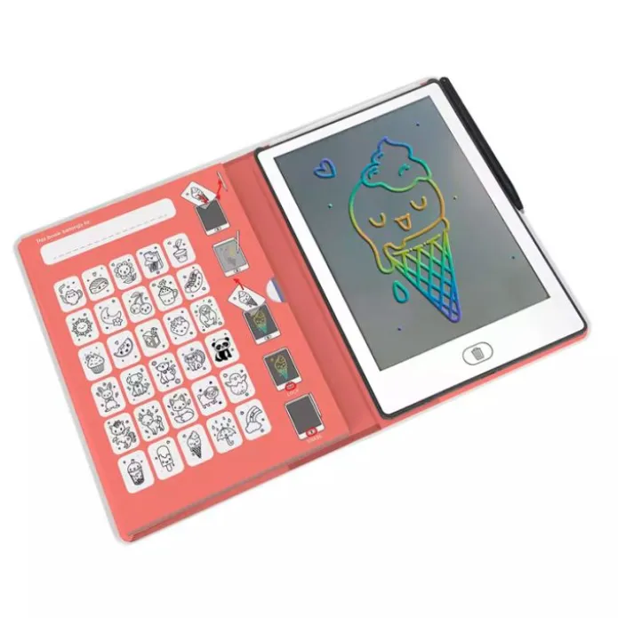 Tableta o pizarra de dibujo y escritura portátil Kidydraw Mini Kawai - Kidywolf
